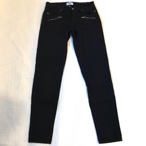Paige Moto Black Skinny Jeans